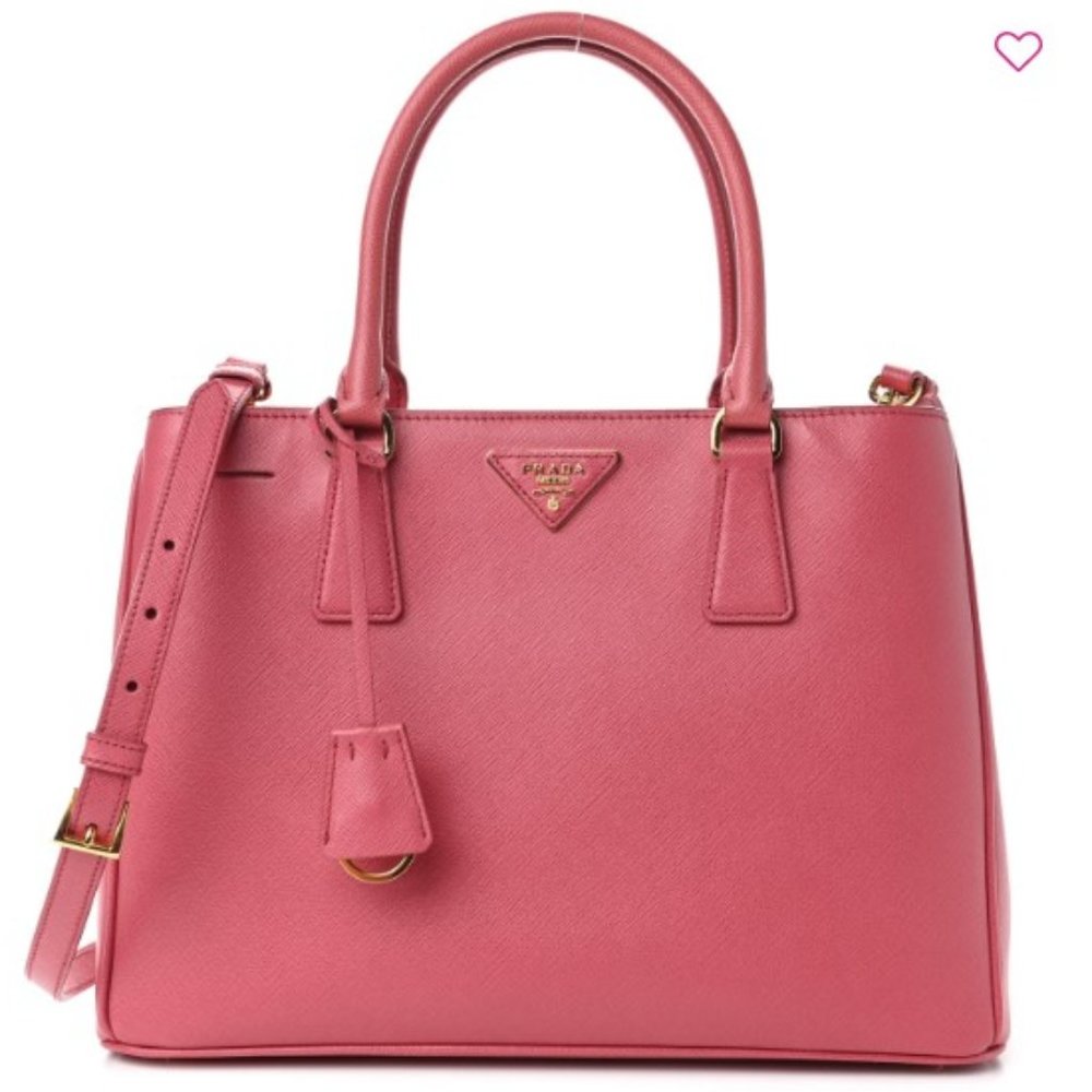 PRADA Saffiano Lux Medium Tote in Tamaris